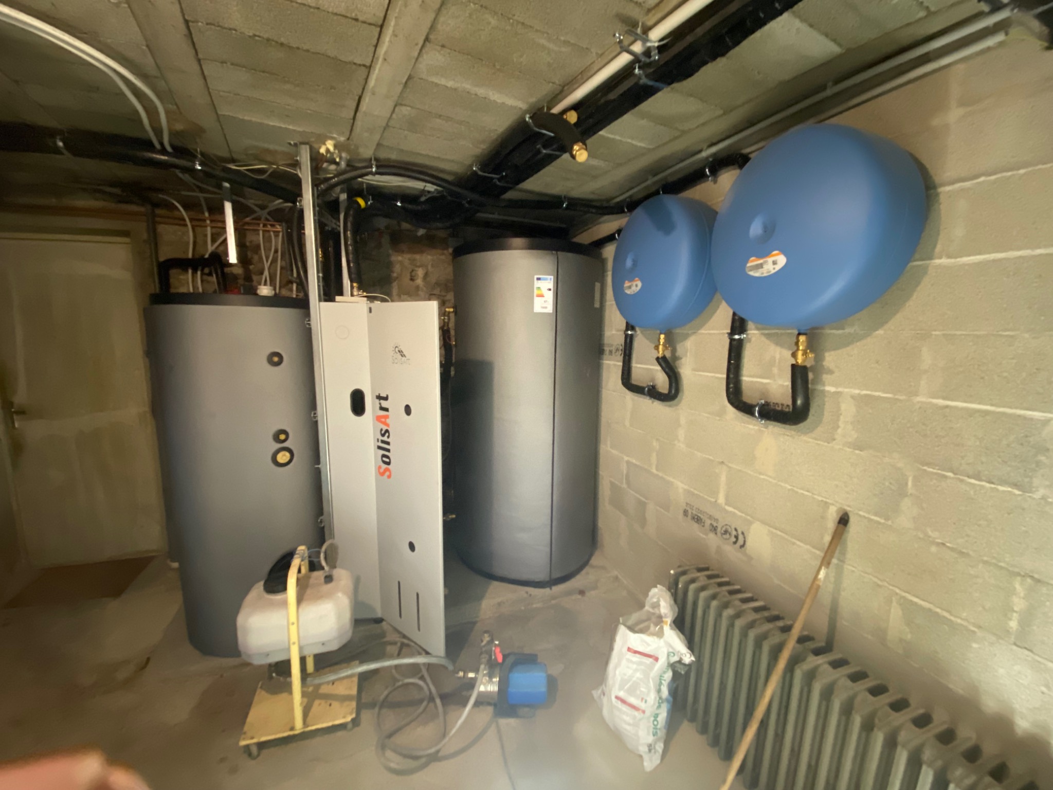 Chantier solaire thermique